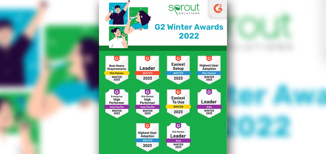Sprout Solutions receives 39 badges, named Leader in G2 Winter 2023 report